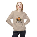 Stand, Kneel Christian Crewneck Sweatshirt — 'When It’s Too Hard to Stand, Kneel' Faith Pullover
