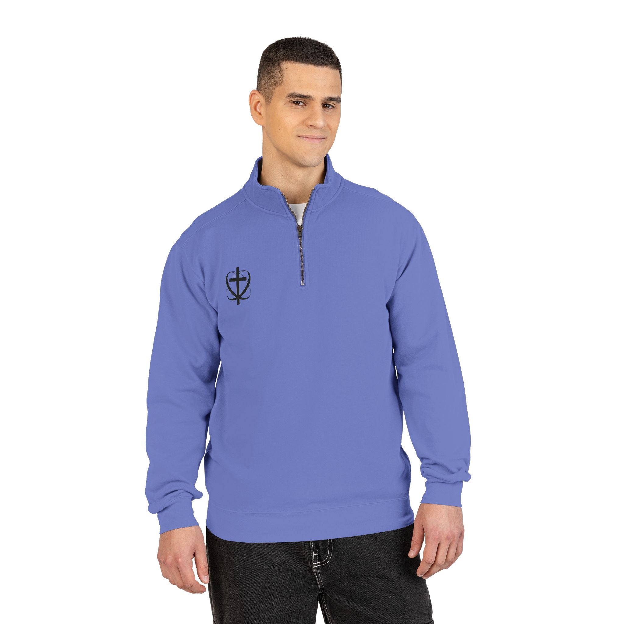 Faith Boat Scene Quarter-Zip Sweatshirt