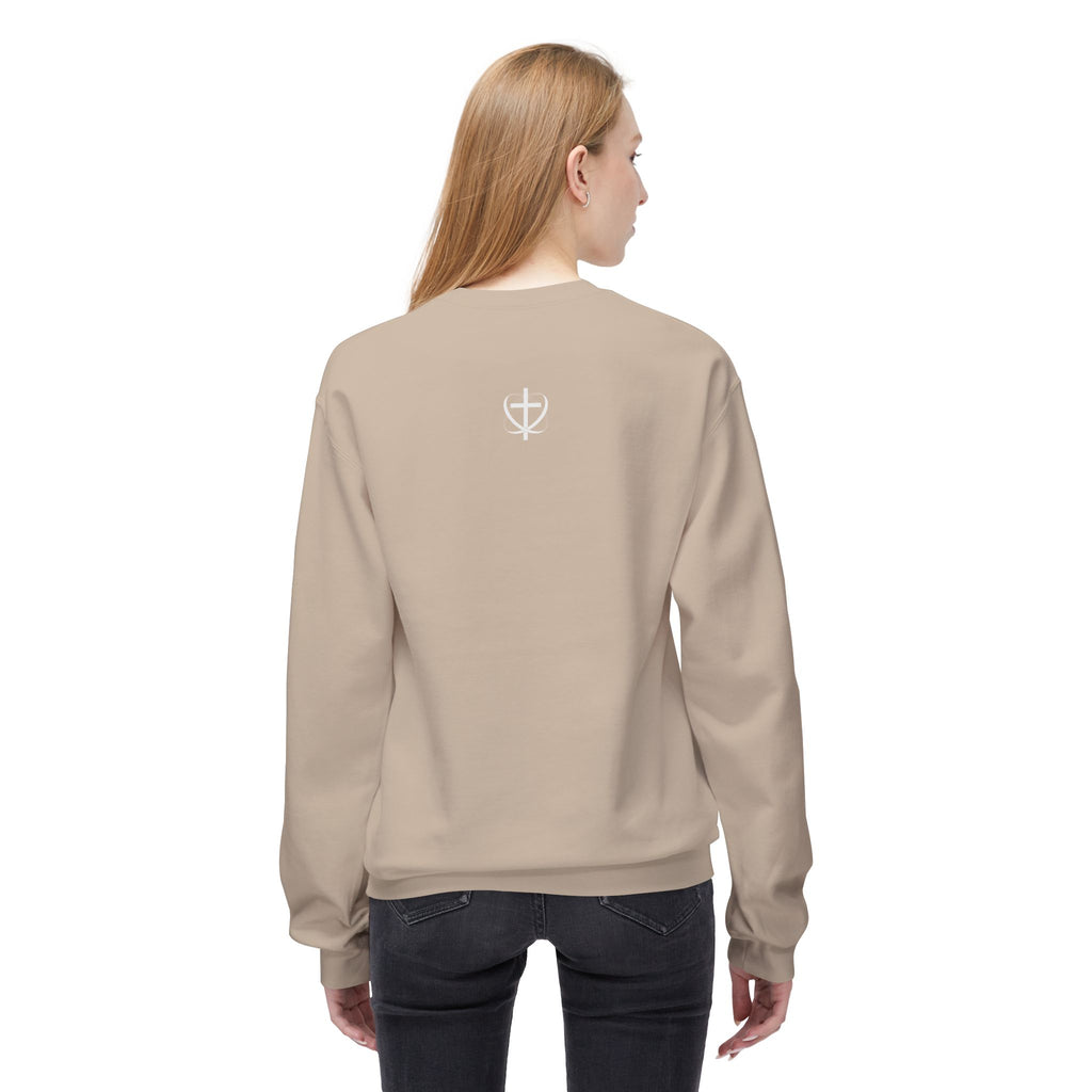 Stand, Kneel Christian Crewneck Sweatshirt — 'When It’s Too Hard to Stand, Kneel' Faith Pullover