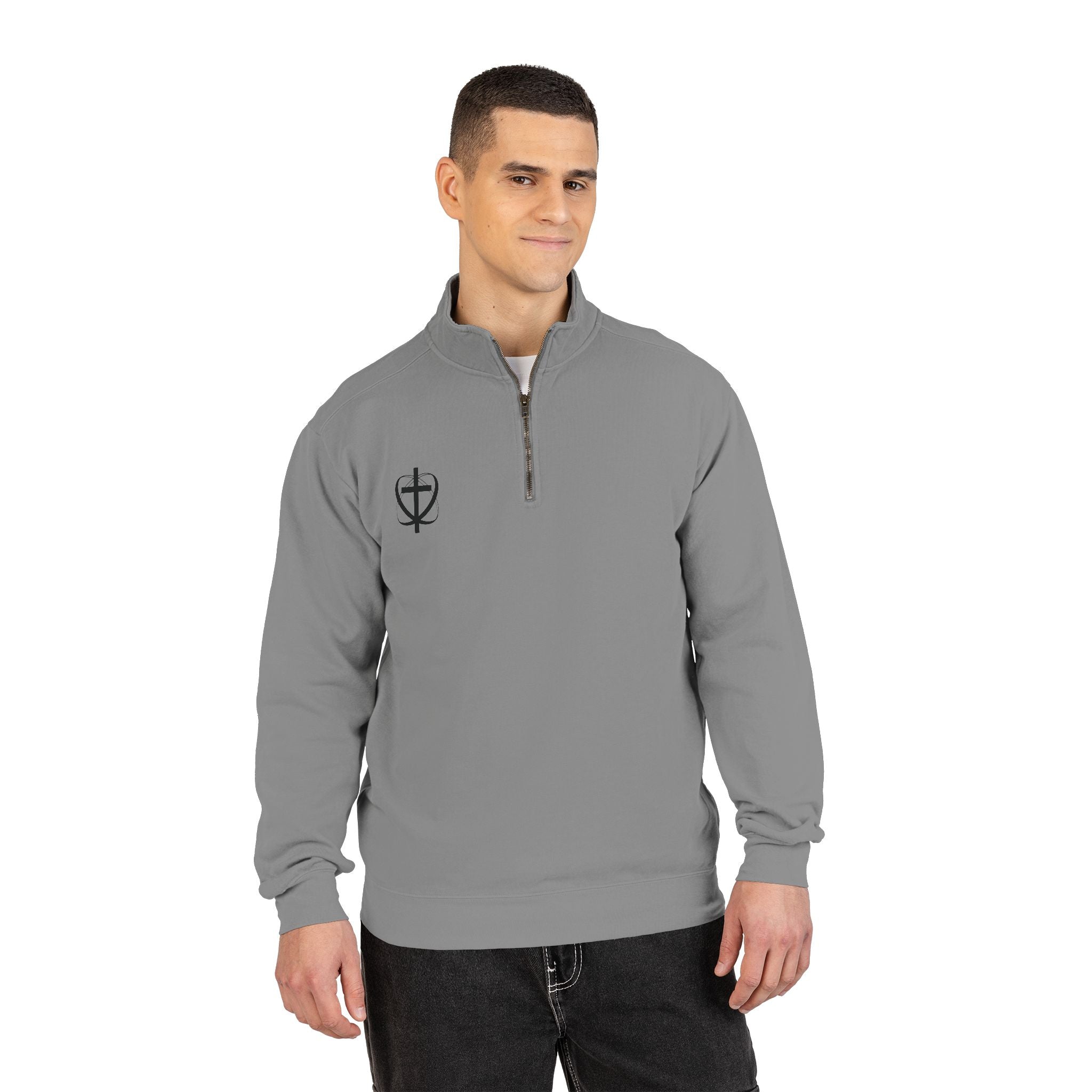 Faith Boat Scene Quarter-Zip Sweatshirt