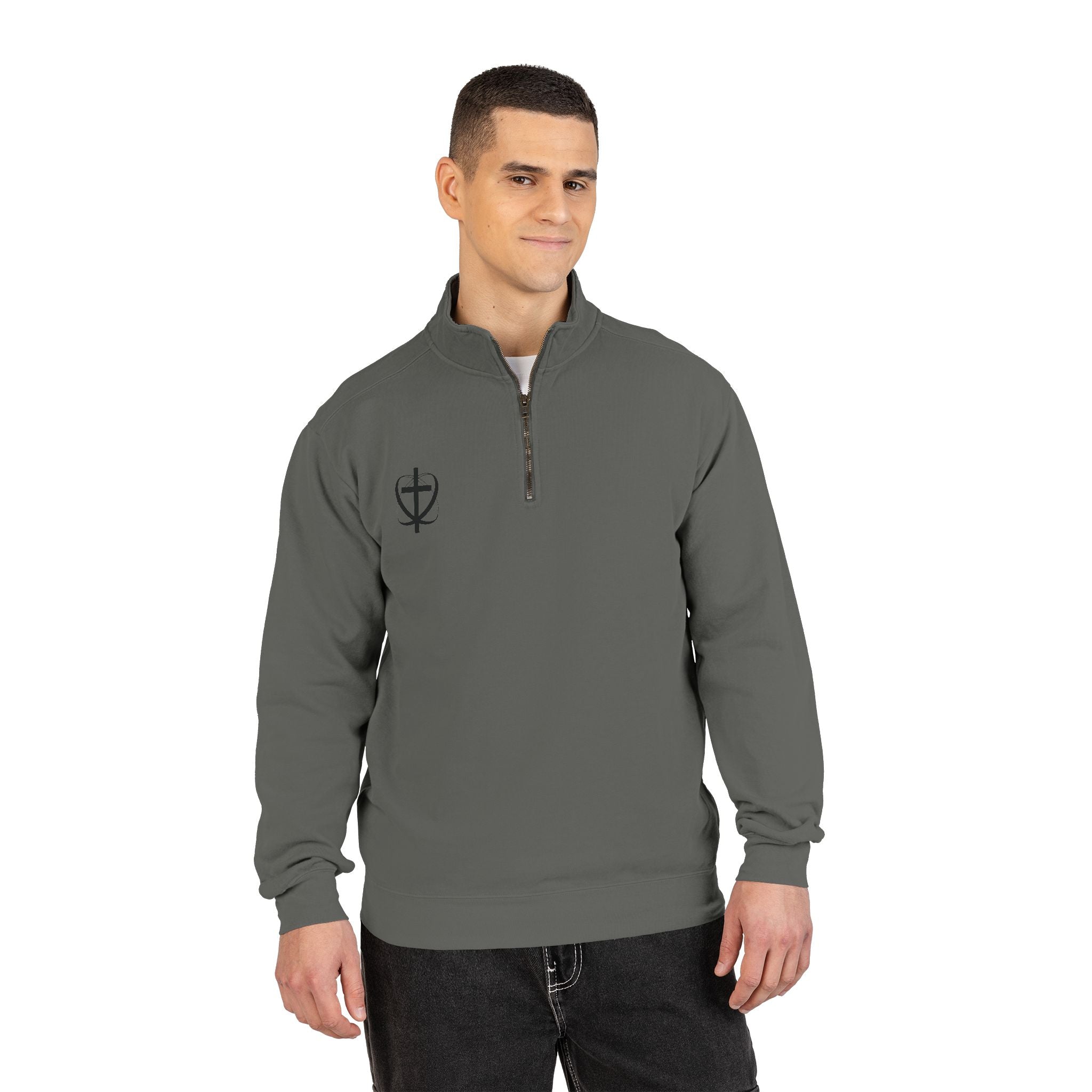 Faith Boat Scene Quarter-Zip Sweatshirt