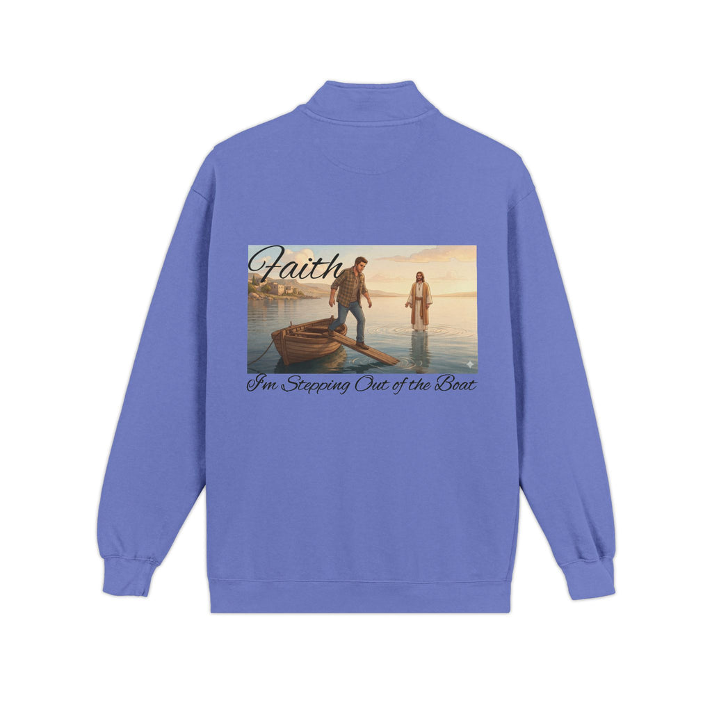 Faith Boat Scene Quarter-Zip Sweatshirt