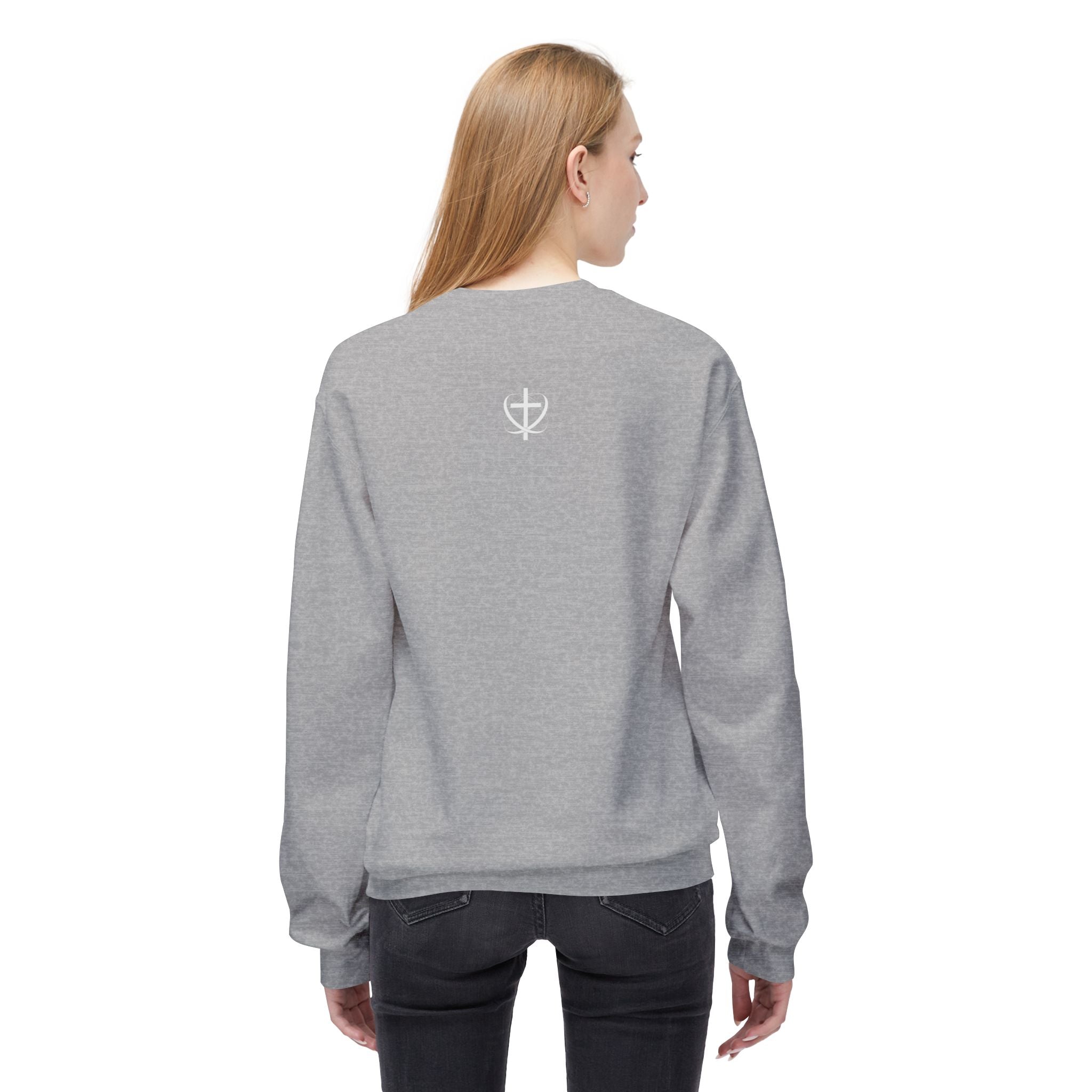 Stand, Kneel Christian Crewneck Sweatshirt — 'When It’s Too Hard to Stand, Kneel' Faith Pullover