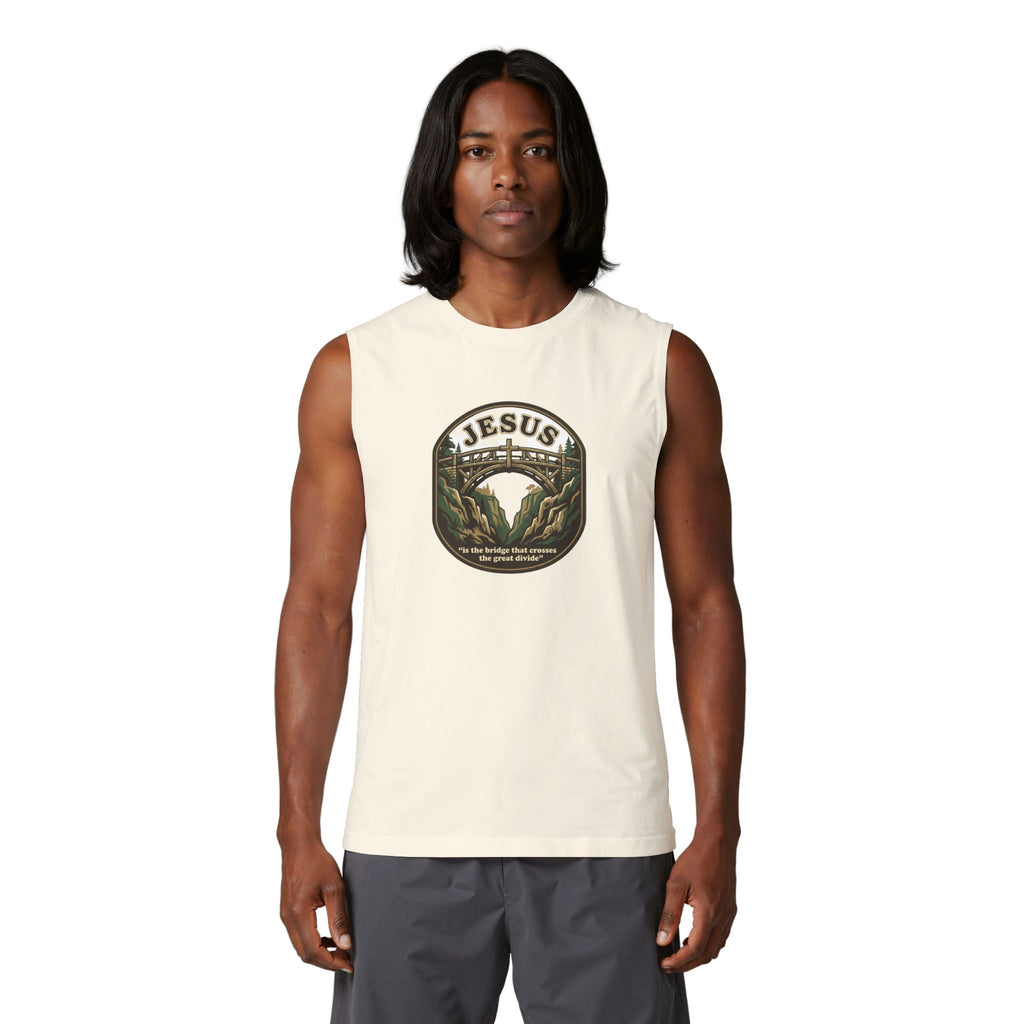 Jesus Mountain Graphic Tank Top — “Jesus is the bridge that connects the great divide”