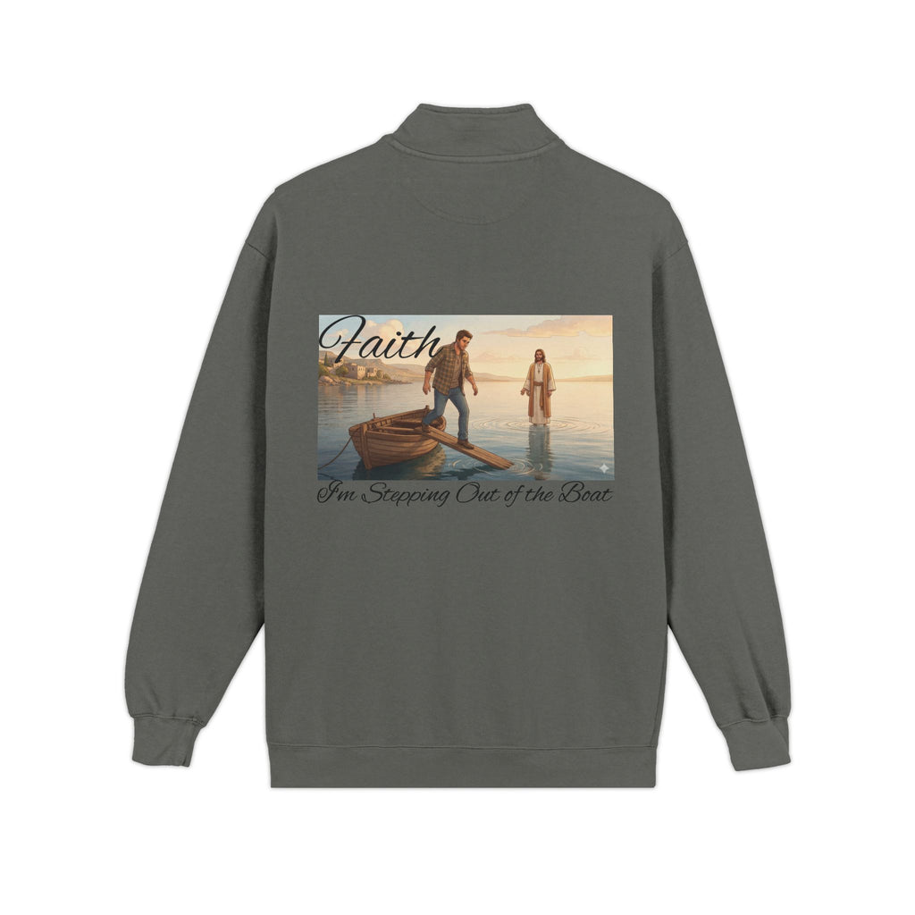 Faith Boat Scene Quarter-Zip Sweatshirt