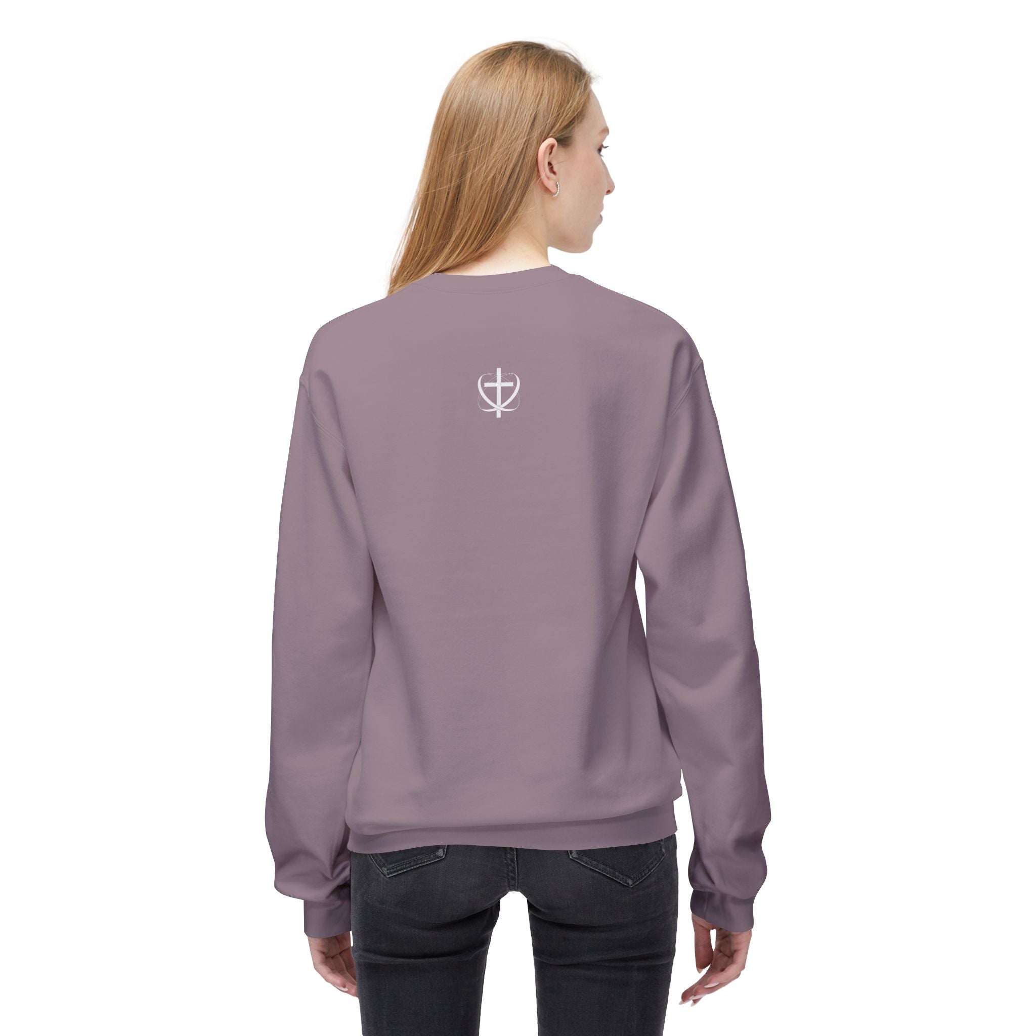 Stand, Kneel Christian Crewneck Sweatshirt — 'When It’s Too Hard to Stand, Kneel' Faith Pullover