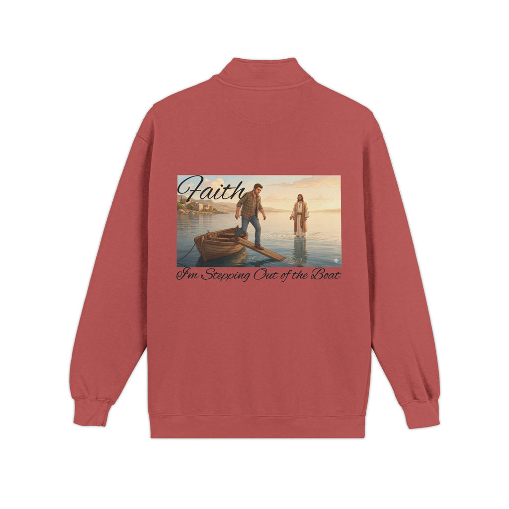 Faith Boat Scene Quarter-Zip Sweatshirt