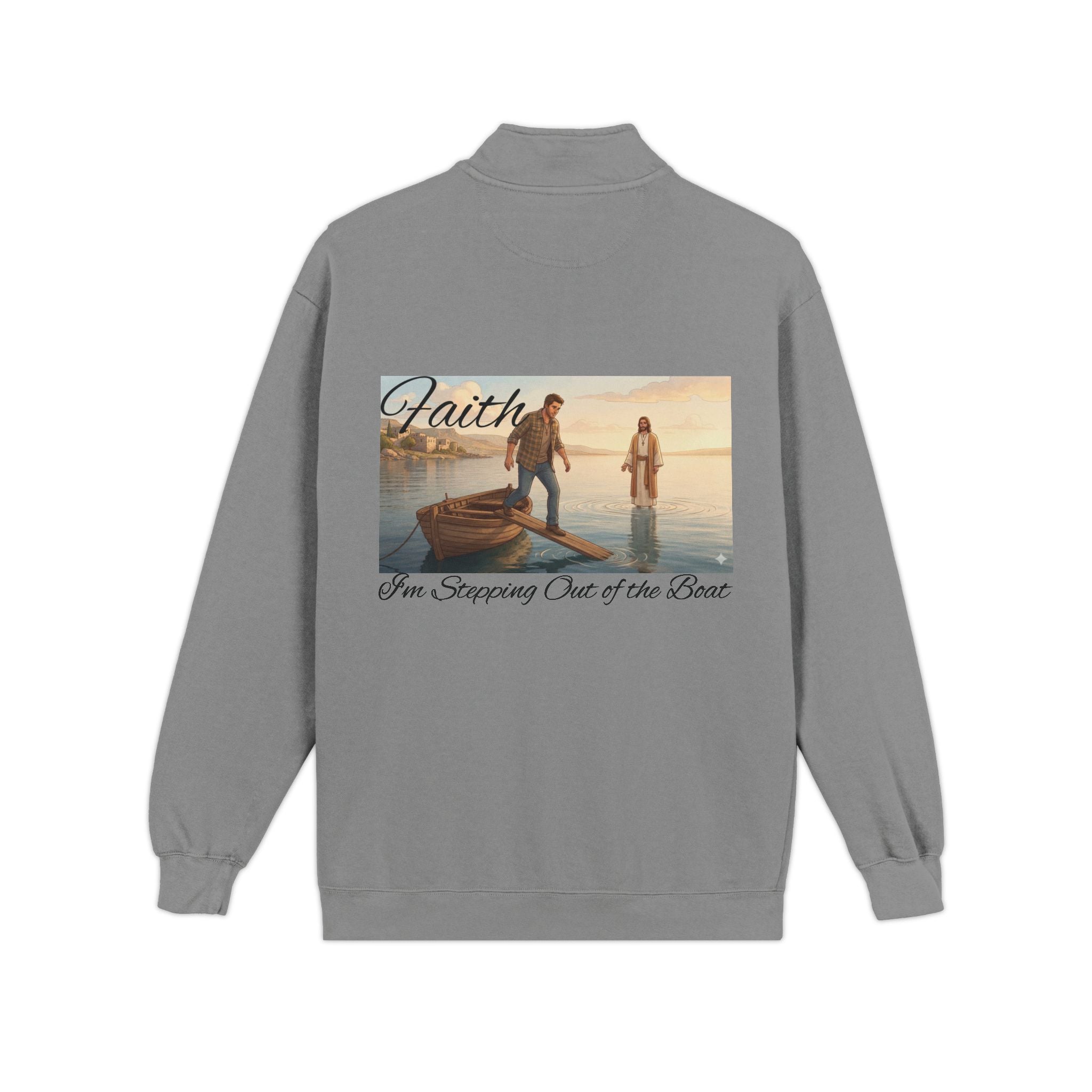 Faith Boat Scene Quarter-Zip Sweatshirt