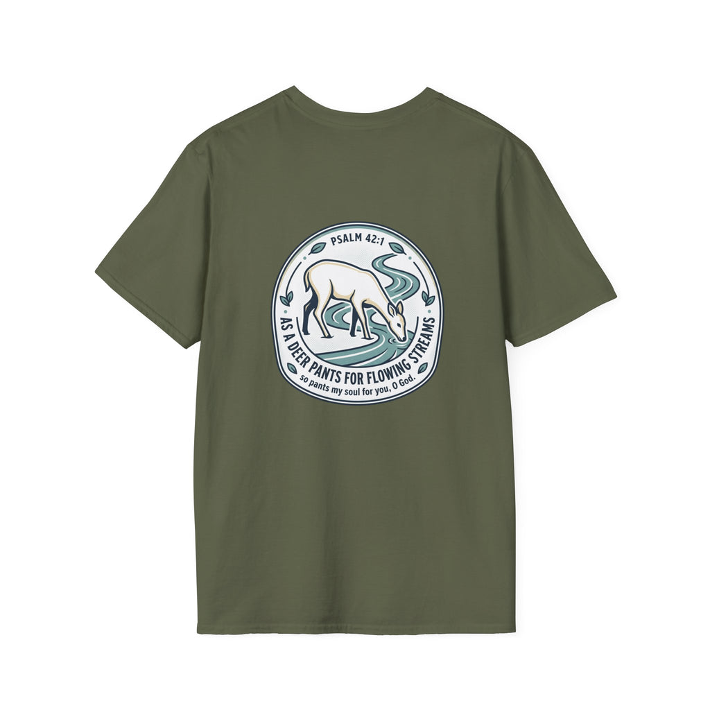 Minimalist White T‑Shirt with Subtle 'With Armor' Chest Text — Casual Everyday Tee