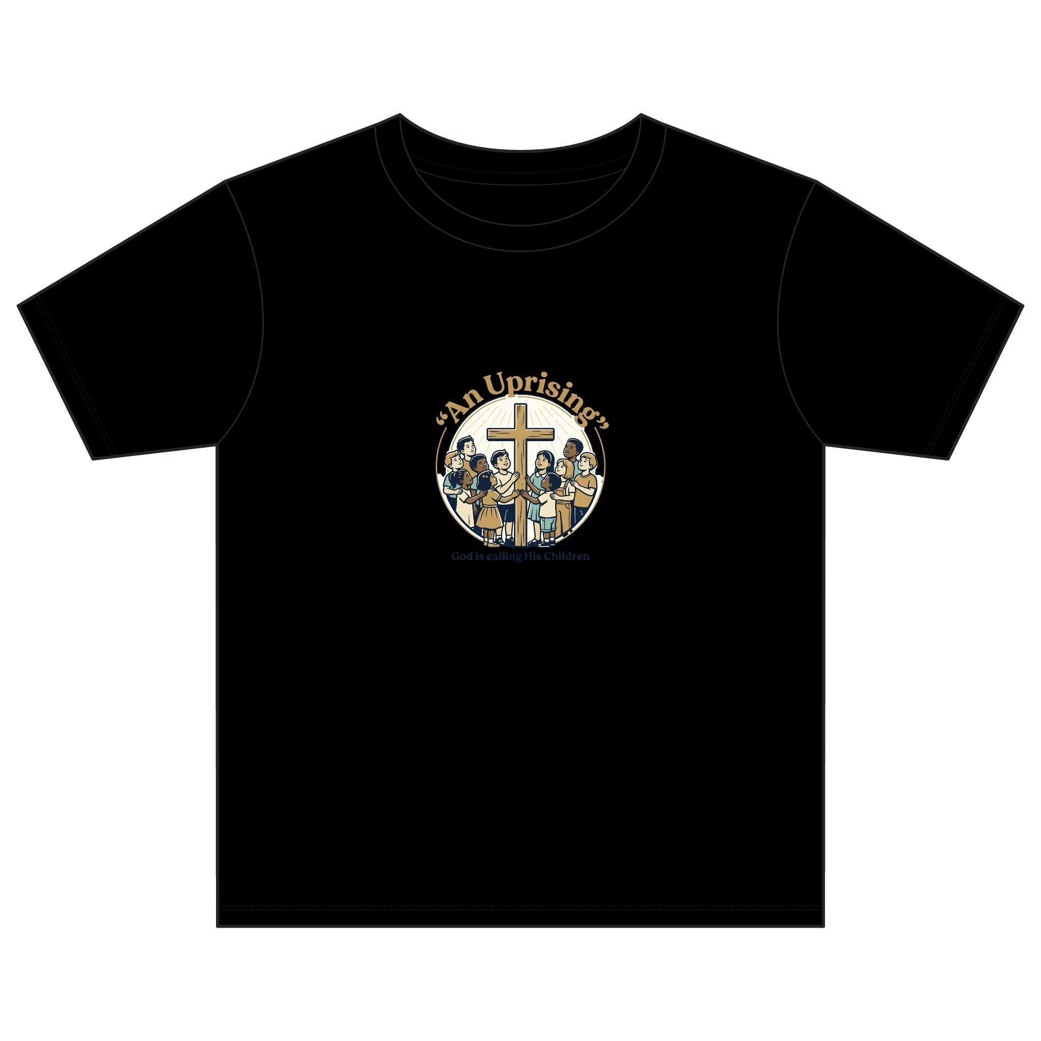 Youth Cotton Tee — Camp Uprising Christian Retreat Logo