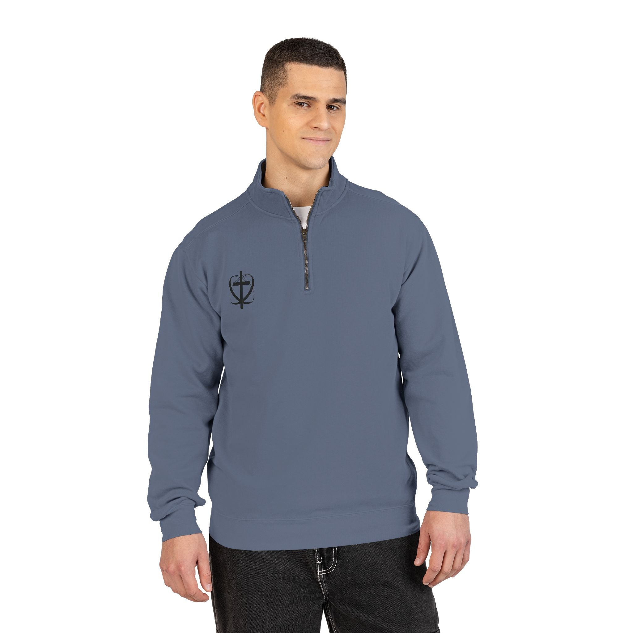 Faith Boat Scene Quarter-Zip Sweatshirt
