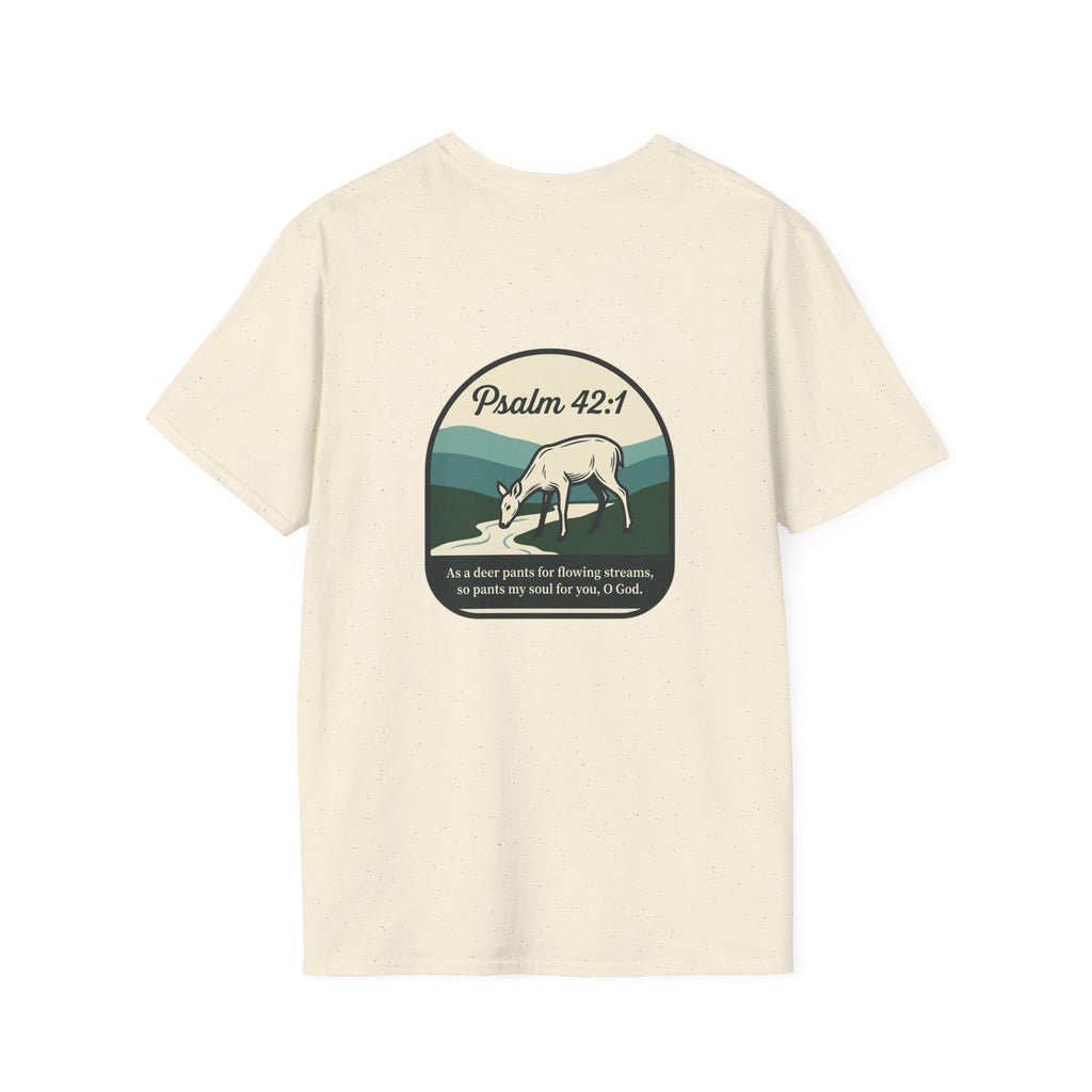 Minimalist White T‑Shirt with Subtle 'With Armor' Chest Text — Casual Everyday Tee