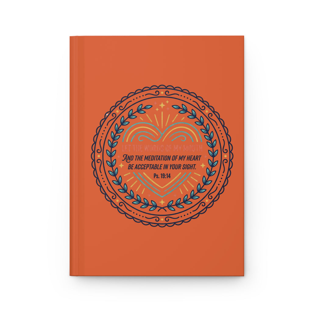Hardcover Journal — Psalm 19:14 Inspirational Christian Gratitude Notebook